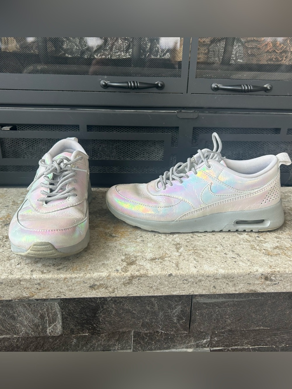 Nike Iridescent White Gray Women's Sneakers